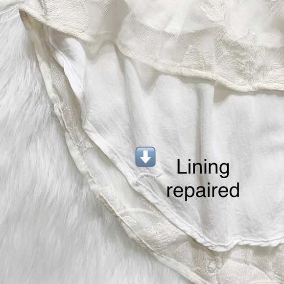 SOLD-Free People High Low Lace Backless Mini Dress - Picture 10 of 10